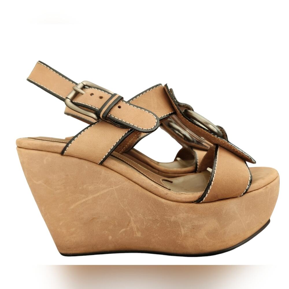 Marni Leather Platform Strappy Heels 37 - Picture 2 of 7